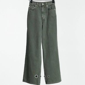 ASOS DESIGN relaxed fit dad pant in dark khaki size US8